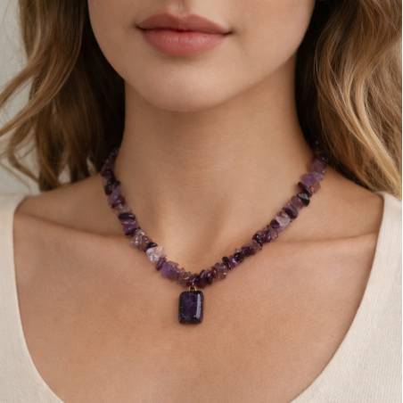 Collier AmÃ©thyste | Hélène Riu Perpignan