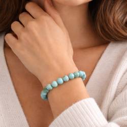 Bracelet Amazonite Pérou 8mm | Hélène Riu