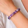 Bracelet Améthyste Baroque Élastique | Hélène Riu - Hélène Riu