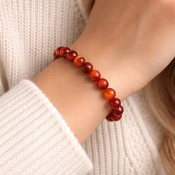 Bracelet Cornaline - Lithothérapie | Hélène Riu