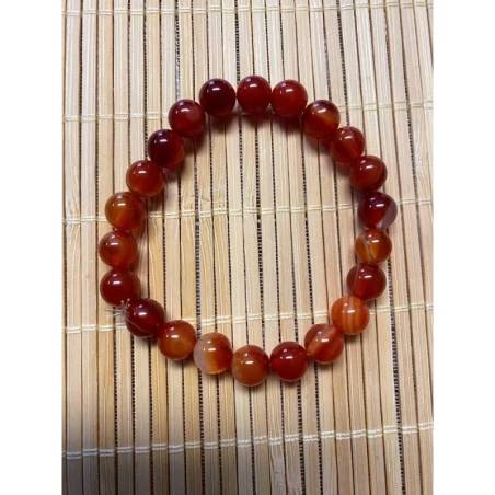 Bracelet Cornaline Énergie Solaire und Confiance