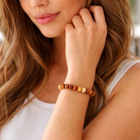 Bracelet Jaspe Mokaïte 8mm Australie | Hélène Riu