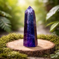Obélisque Améthyste 6,5cm - Pierre Spiritualité Méditation