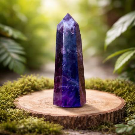 Obélisque Améthyste 6,5cm - Pierre Spiritualité Méditation