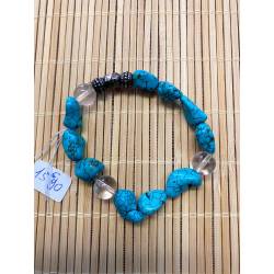 Bracelet Turquoise 6-8 mm, tour 18-19 cm — Hélène Riu