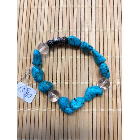 Bracelet Turquoise 6-8 mm, tour 18-19 cm — Hélène Riu