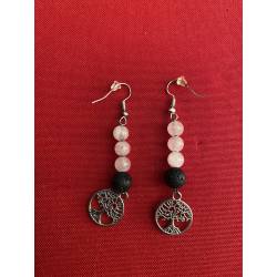 Boucles oreilles en pierre