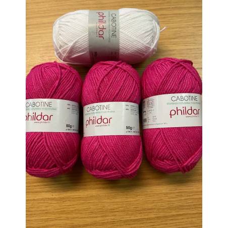 LOT de 4 pelotes  cabotine