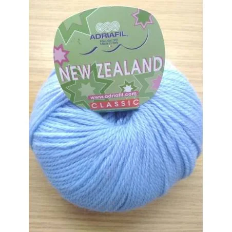 New Zealand AdriaGarn blau | Wolle vierge 75% | Hélène Riu