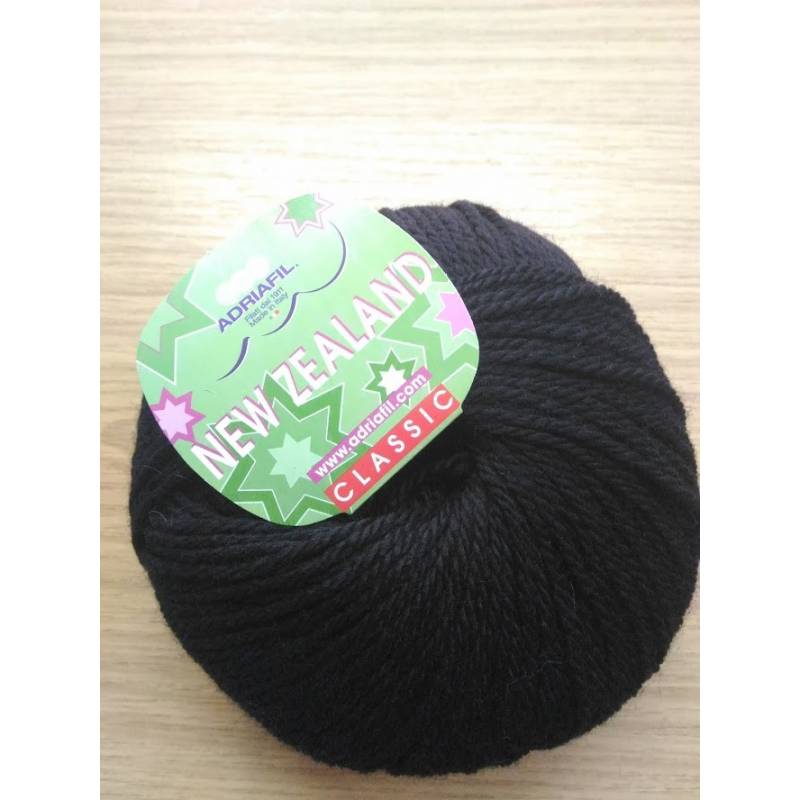 New Zealand Adriafil Noir - Laine Vierge Élégante | Heleneriu New Zealand Adriafil Noir - Laine Vierge Élégante | Heleneriu