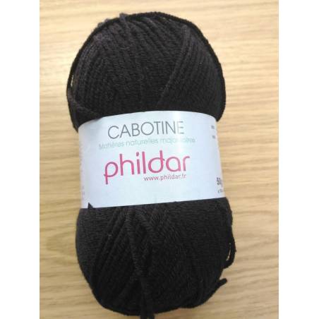 Cabotine Phildar Noir - Coton Acrylique Oeko-Tex