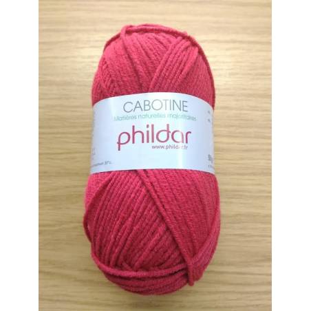 Cabotine Phildar Cerise 55% Coton 45% Acrylique - Laine Phildar