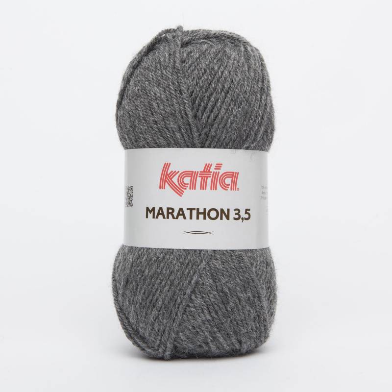 Katia Marathon 3.5 coloris n°12 coloris gris foncé