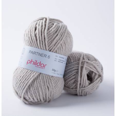 Partner 6 Phildar - Laine Débutant Résistante 50g | Heleneriu