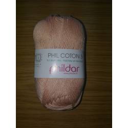 Coton 3 Phildar Poudre - 100% Aloé Vera Oeko-Tex