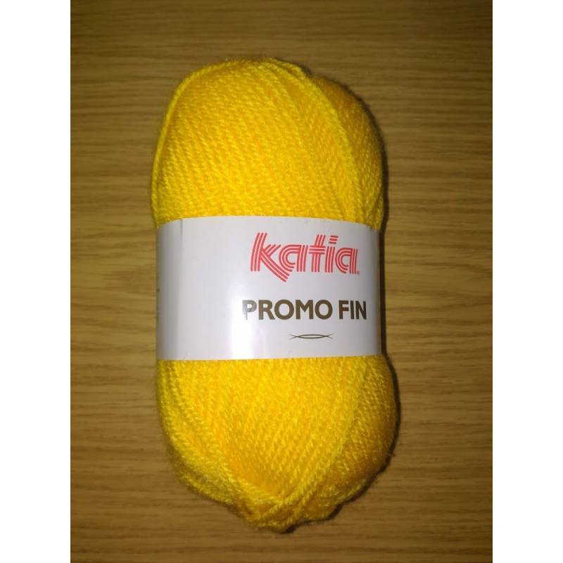 Promo Fin Katia Jaune Abricot - Acrylique Économique