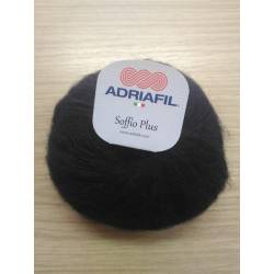 Soffio Plus Adriafil Noir - Mohair Acrylique Italien