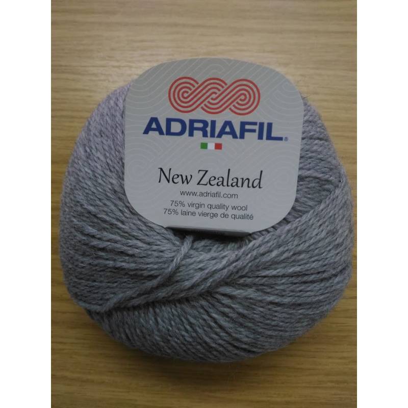 New Zealand Adriafil Gris - Laine Vierge Italienne