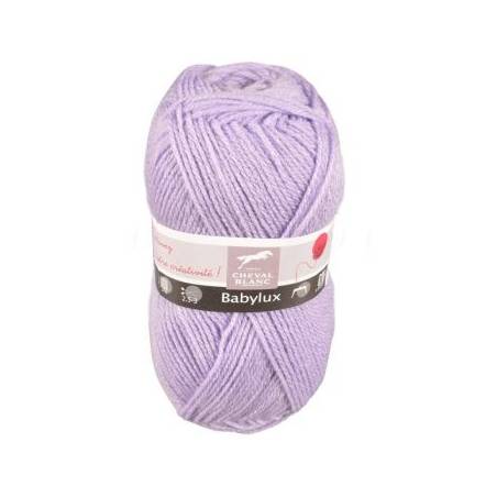 Babylux Cheval Blanc Parme 100% Acrylique Layette - Laine Cheval Blanc
